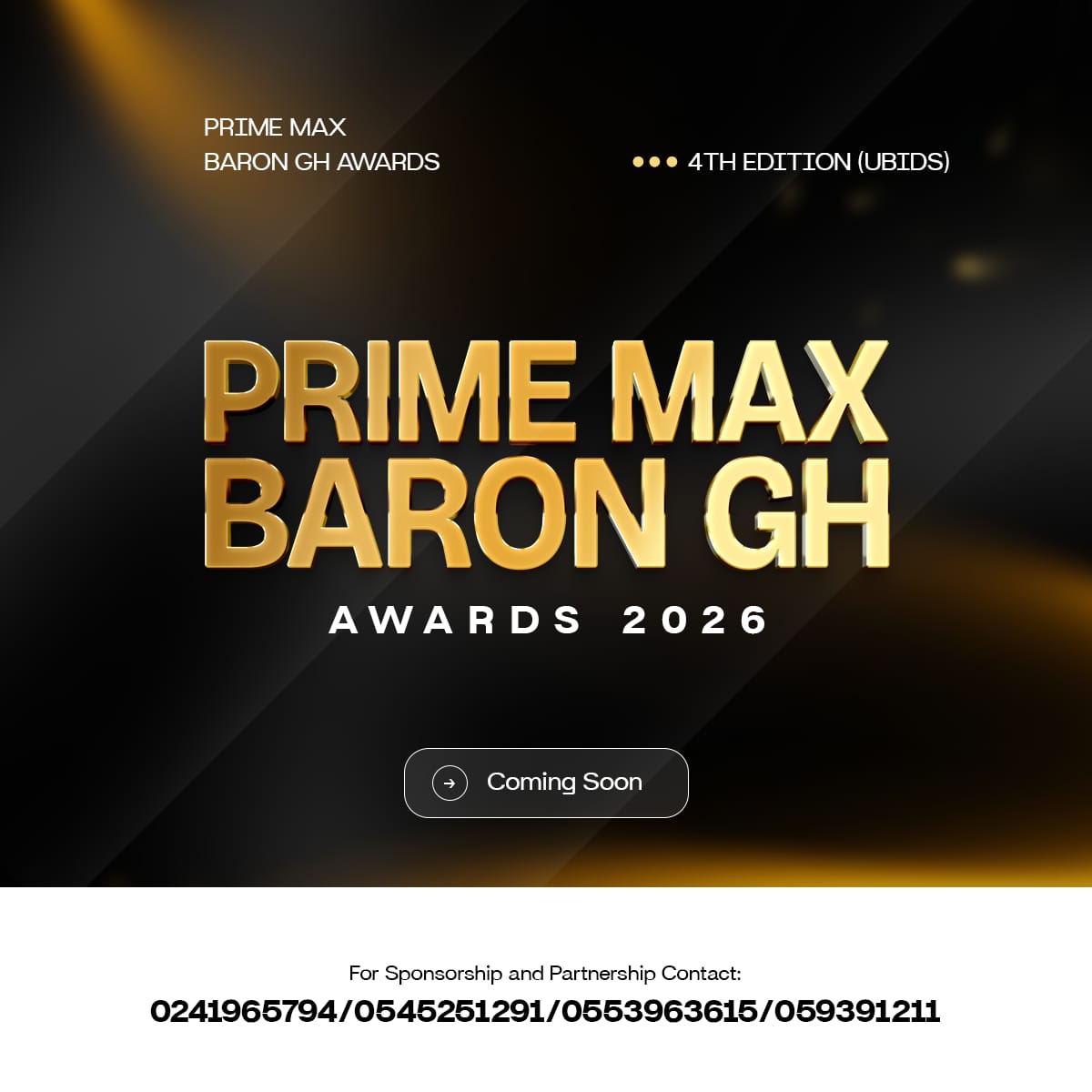 PRIME MAX BARON GH AWARDS 4TH EDITION